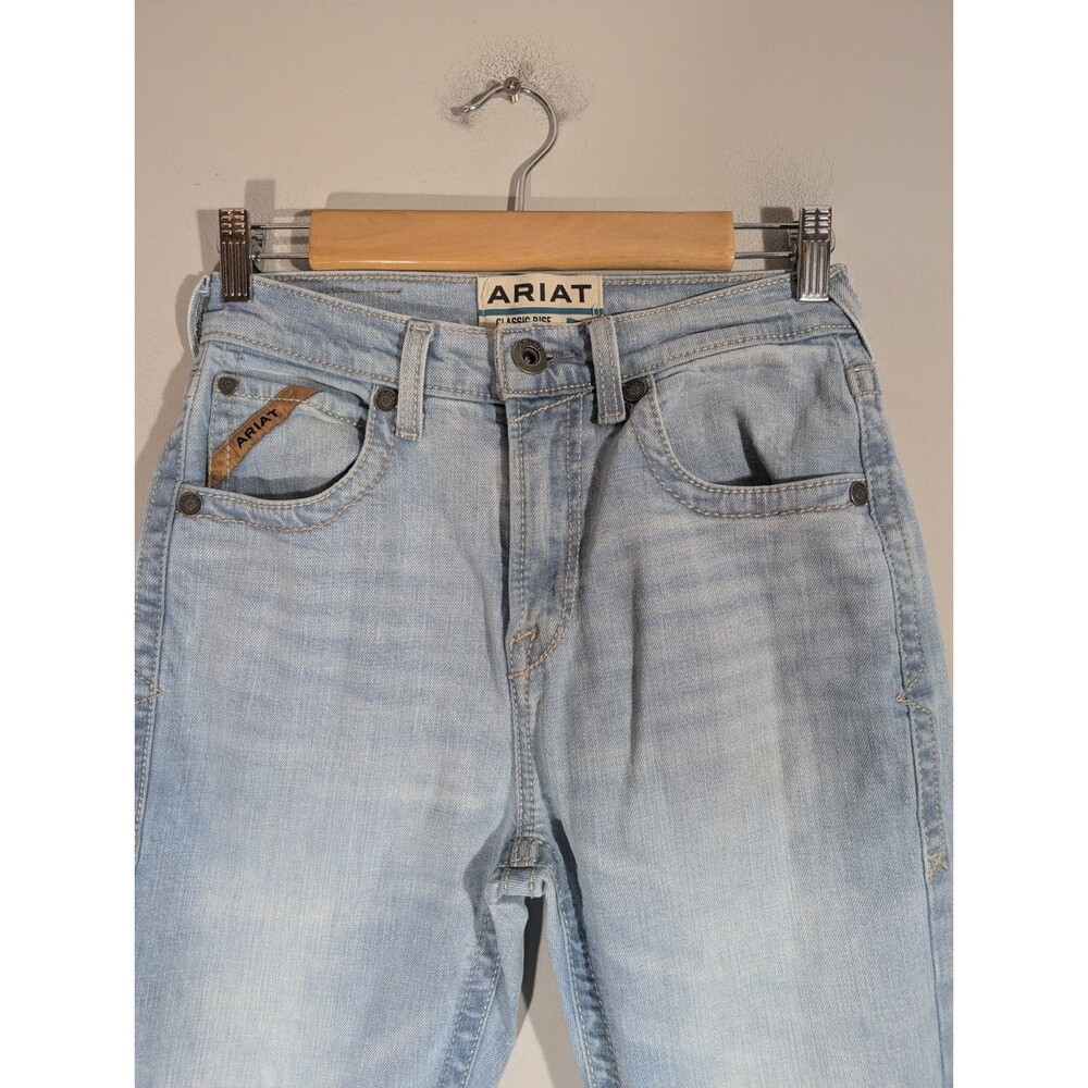 Ariat M7 Mens Classic Rise Slim Fit Straight Leg Jeans Sz 29 Light Wash Western - Picture 3 of 10